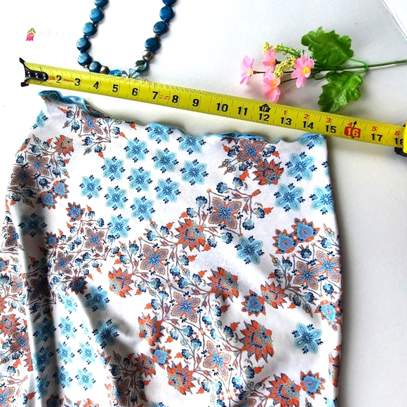 HAYSTACKS Reversible Summer Skirt, Midi, Geometric & Floral Patterns - Picture 4 of 8
